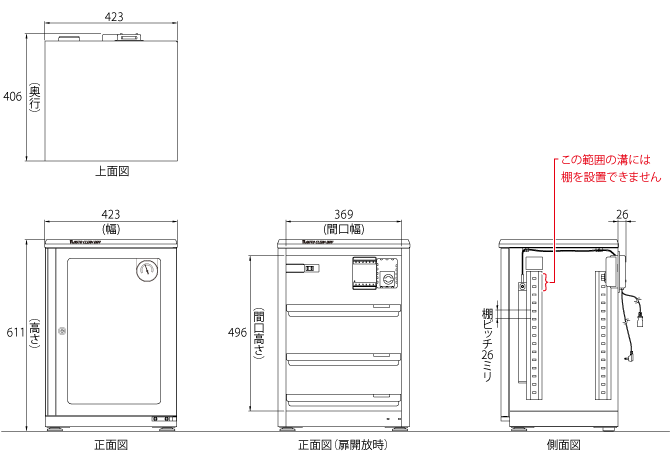 全自動防湿庫（デシケーター）ED-80CATP3(B)｜東洋リビング株式会社