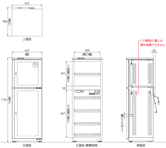 全自動防湿庫（デシケーター）ED-165CATP3(B)｜東洋リビング株式会社